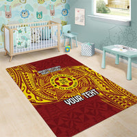 Personalised Tonga Niuatoputapu High School Area Rug Special Kupesi Pattern LT9 - Polynesian Pride