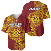 Personalised Tonga Niuatoputapu High School Baseball Jersey Special Kupesi Pattern