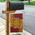 Personalised Tonga Niuatoputapu High School Garden Flag Special Kupesi Pattern