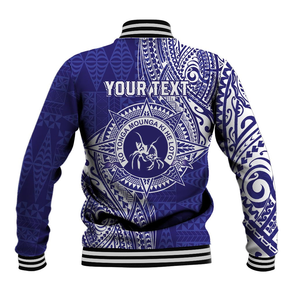 Personalised Tonga Queen Salote College Baseball Jacket Kolisi Fefine 1926 Special Kupesi Pattern