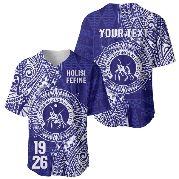 Personalised Tonga Queen Salote College Baseball Jersey Kolisi Fefine ...