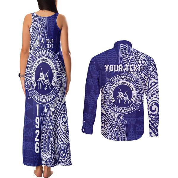 Queen Salote College Off Shoulder Long Dress Tonga Pattern main image 1