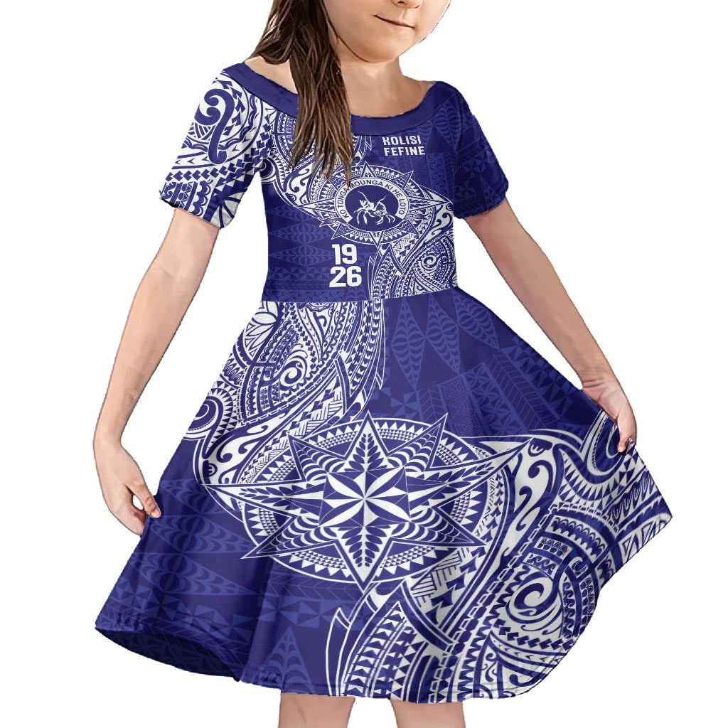 Personalised Tonga Queen Salote College Family Matching Off Shoulder Short Dress and Hawaiian Shirt Kolisi Fefine 1926 Special Kupesi Pattern