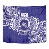 Personalised Tonga Queen Salote College Tapestry Kolisi Fefine 1926 Special Kupesi Pattern