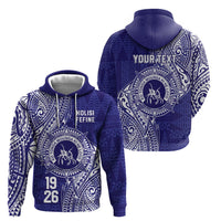 Personalised Tonga Queen Salote College Zip Hoodie Kolisi Fefine 1926 Special Kupesi Pattern