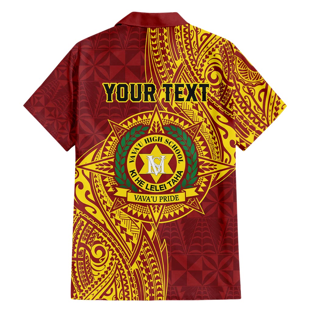 Personalised Tonga Vava'u High School Hawaiian Shirt Since 1985 Special Kupesi Pattern