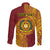 Personalised Tonga Vava'u High School Long Sleeve Button Shirt Since 1985 Special Kupesi Pattern