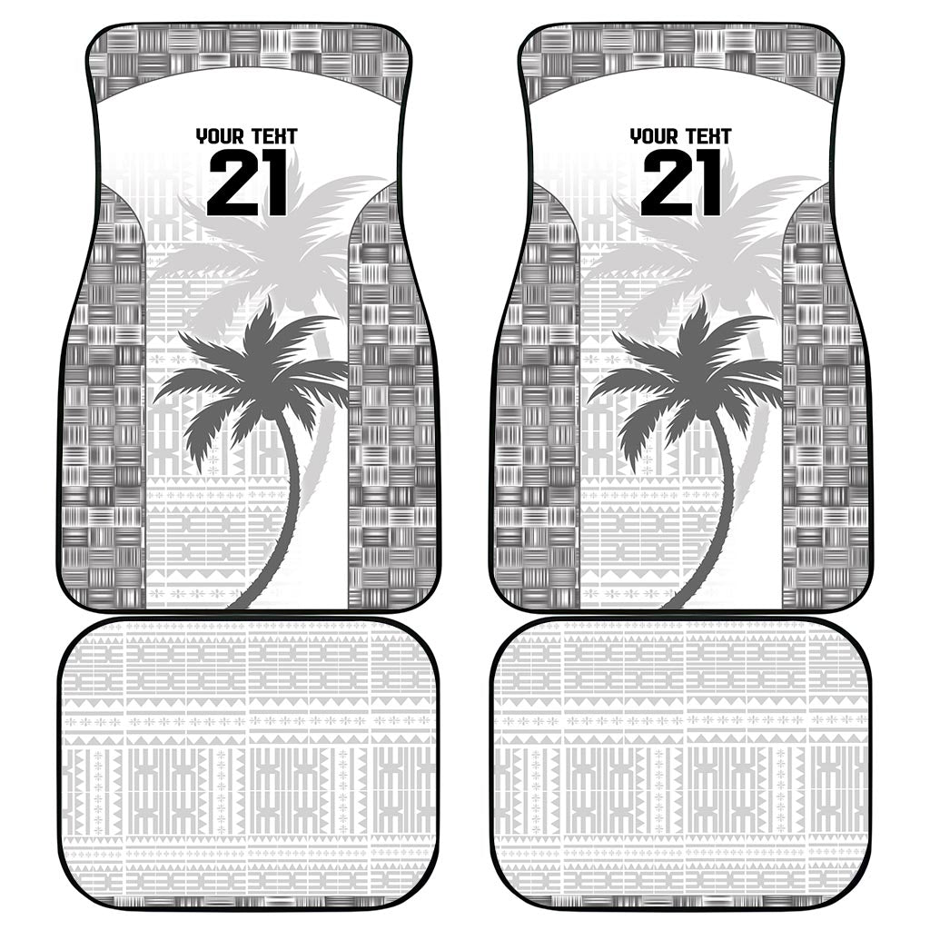 Custom Fiji Rugby Car Mats History Champions World Cup 7s - White