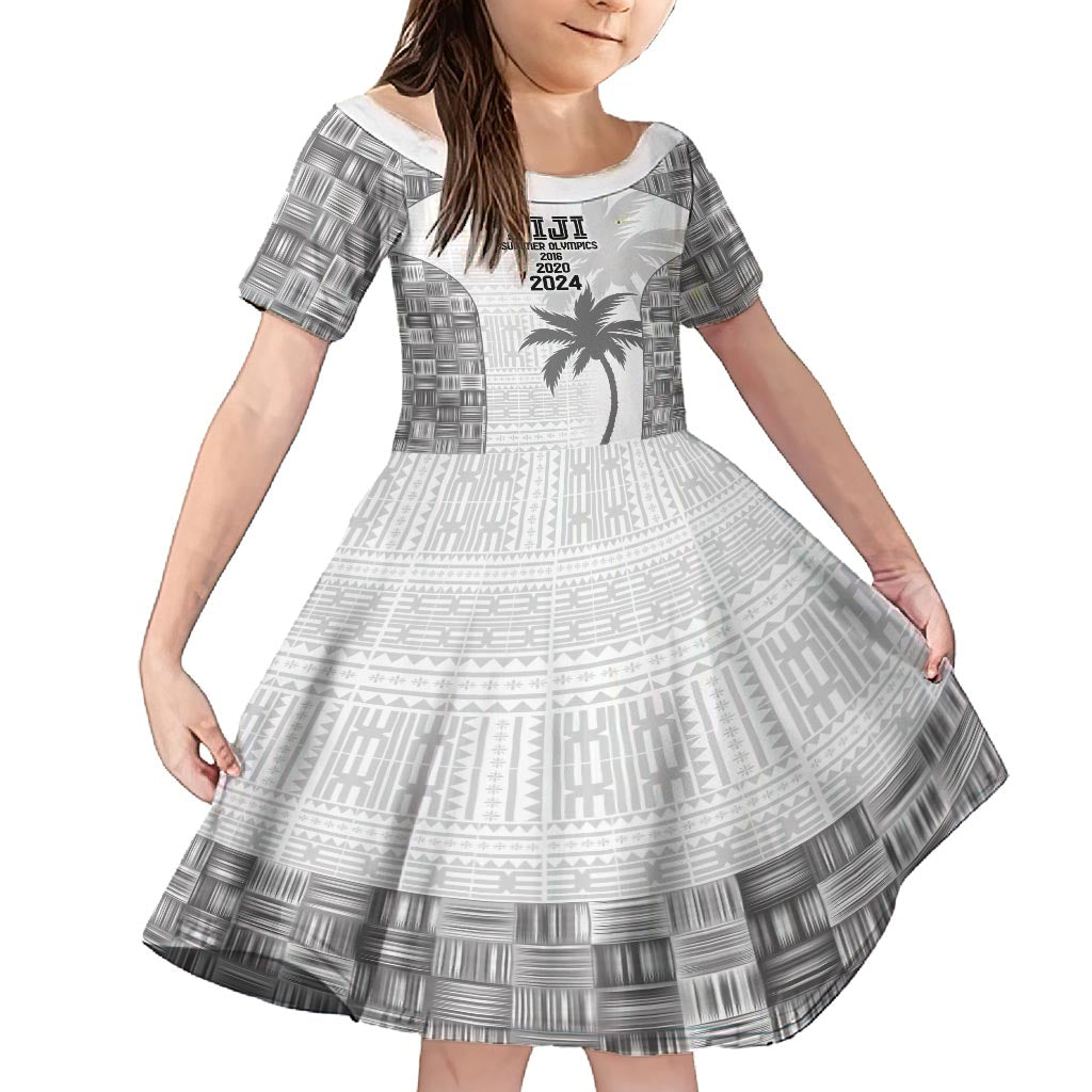 Custom Fiji Rugby Family Matching Tank Maxi Dress and Hawaiian Shirt History Champions World Cup 7s - White