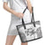 Custom Fiji Rugby Leather Tote Bag History Champions World Cup 7s - White