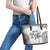 Custom Fiji Rugby Leather Tote Bag History Champions World Cup 7s - White