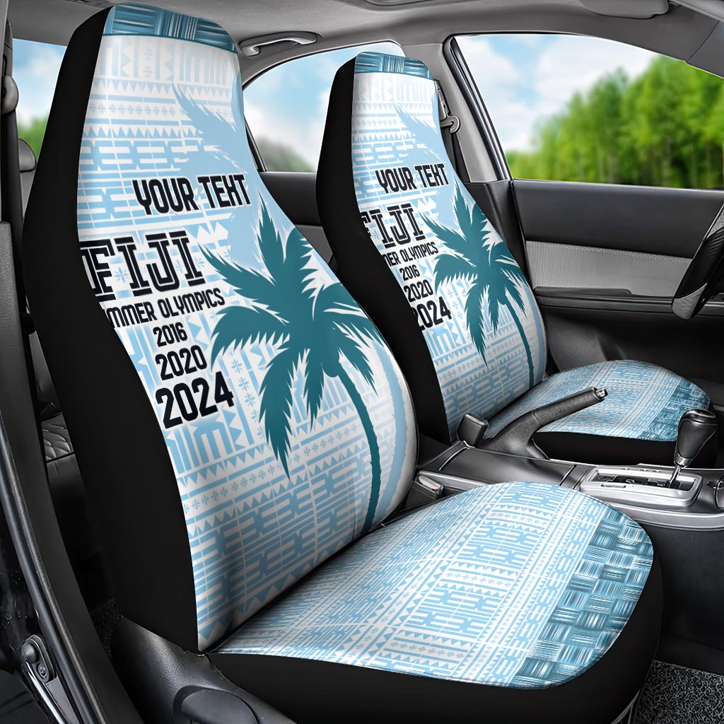 Custom Fiji Rugby Car Seat Cover History Champions World Cup 7s - Bllue