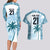 Custom Fiji Rugby Couples Matching Long Sleeve Bodycon Dress and Hawaiian Shirt History Champions World Cup 7s - Bllue