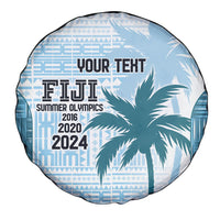 Custom Fiji Rugby Spare Tire Cover History Champions World Cup 7s - Bllue