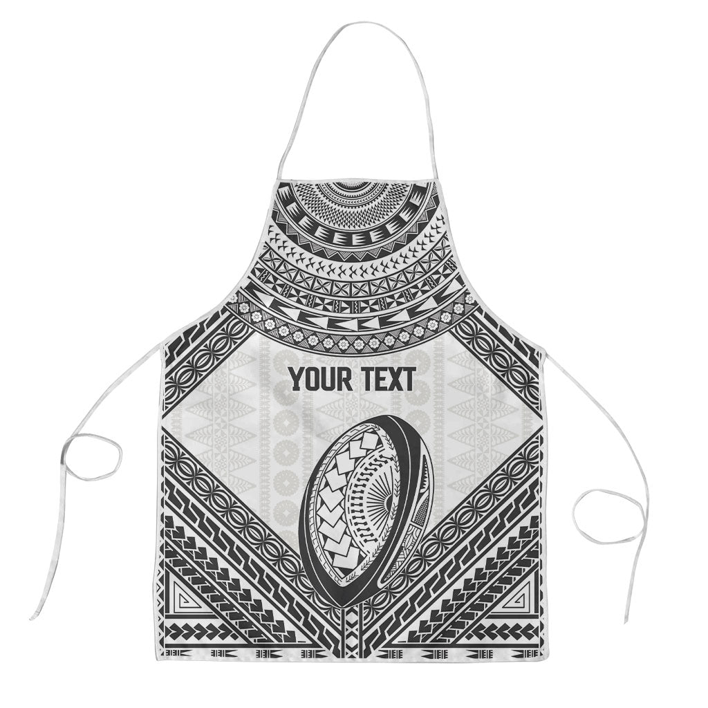 Custom Rugby Fiji National Heritage Apron White Traditional Masi Inspired