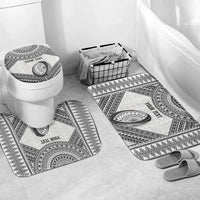 Custom Rugby Fiji National Heritage Bathroom Set White Traditional Masi Inspired