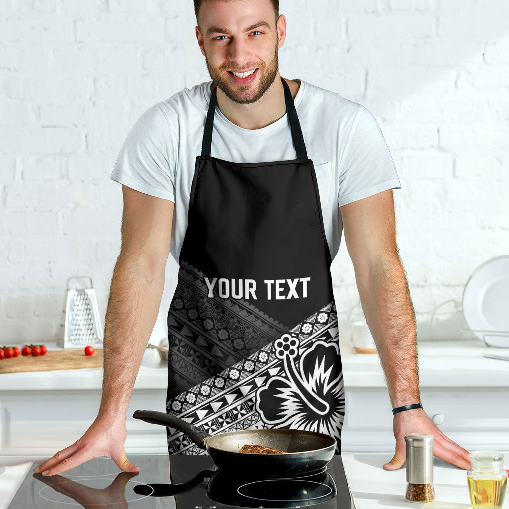 Custom Rugby Fiji Apron Black Traditional Masi Inspired