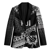 Custom Rugby Fiji Blazer Black Traditional Masi Inspired
