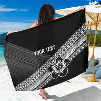 Custom Rugby Fiji Sarong Black Traditional Masi Inspired