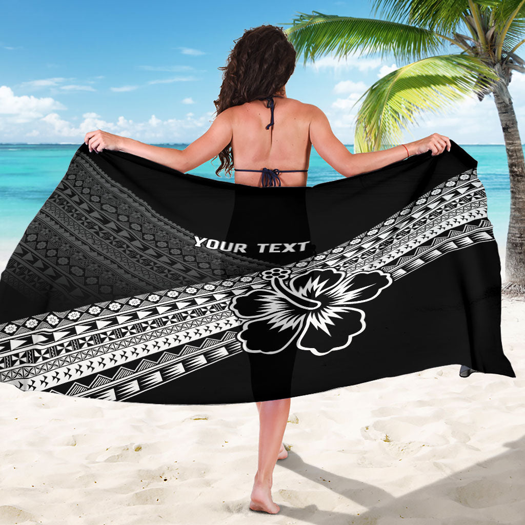 Custom Rugby Fiji Sarong Black Traditional Masi Inspired