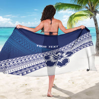 Custom Rugby Fiji Sarong Blue Traditional Masi Inspired