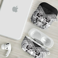 Custom Rugby New Zealand Black Fern AirPods Case Niho Taniwha Inspired