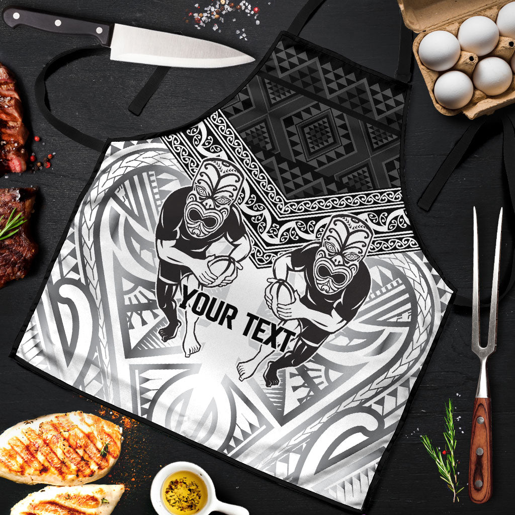 Custom Rugby New Zealand Black Fern Apron Niho Taniwha Inspired
