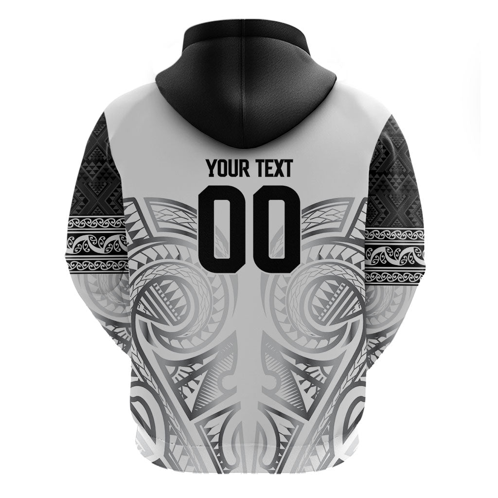 Custom Rugby New Zealand Black Fern Hoodie Niho Taniwha Inspired
