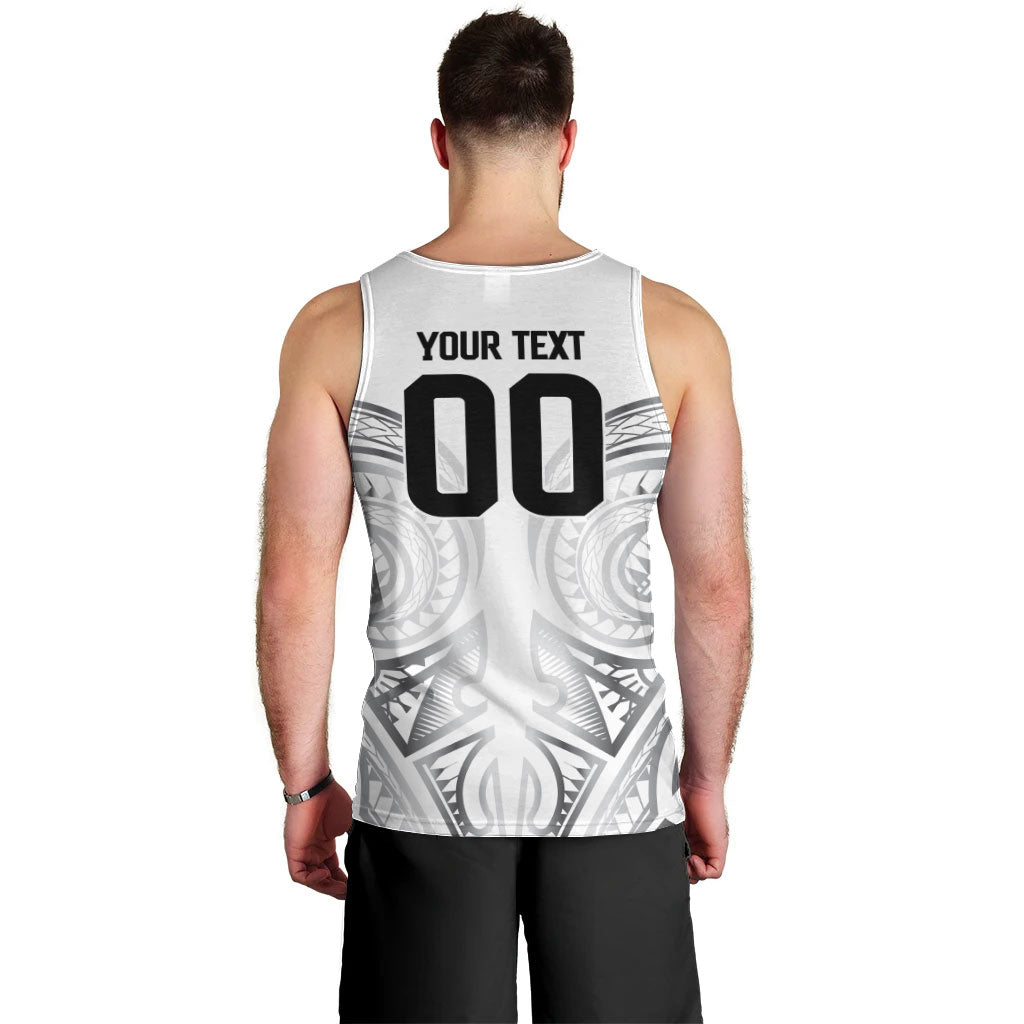 Custom Rugby New Zealand Black Fern Men Tank Top Niho Taniwha Inspired