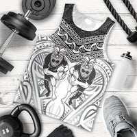 Custom Rugby New Zealand Black Fern Men Tank Top Niho Taniwha Inspired
