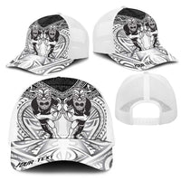 Personalised Rugby New Zealand Black Fern Mesh Trucker Cap Niho Taniwha Inspired