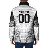 Custom Rugby New Zealand Black Fern Padded Jacket Niho Taniwha Inspired