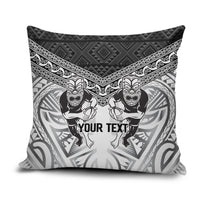 Custom Rugby New Zealand Black Fern Pillow Cover Niho Taniwha Inspired