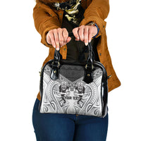 Custom Rugby New Zealand Black Fern Shoulder Handbag Niho Taniwha Inspired