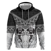 Custom Rugby New Zealand Black Fern Zip Hoodie Niho Taniwha Inspired