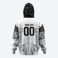 Custom Rugby New Zealand Black Fern Zip Hoodie Niho Taniwha Inspired