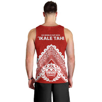 Tonga Rugby Men Tank Top Proud Tongan Ngatu Kupesi World Cup 2023 No1 LT9 - Polynesian Pride