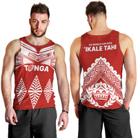 Tonga Rugby Men Tank Top Proud Tongan Ngatu Kupesi World Cup 2023 No1 LT9 - Polynesian Pride