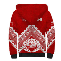 Tonga Rugby Sherpa Hoodie Proud Tongan Ngatu Kupesi World Cup 2023 No1 LT9 - Polynesian Pride