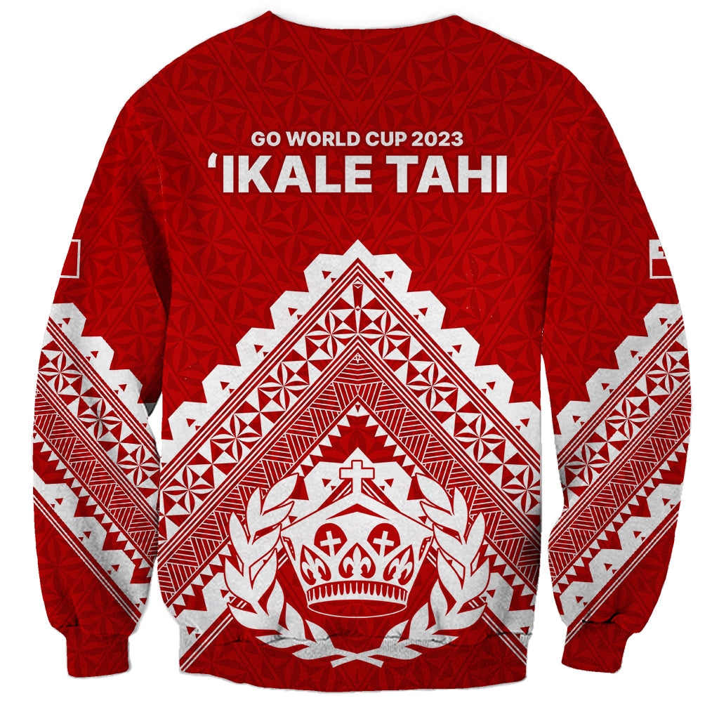 Tonga Rugby Sweatshirt Proud Tongan Ngatu Kupesi World Cup 2023 No1 LT9 - Polynesian Pride