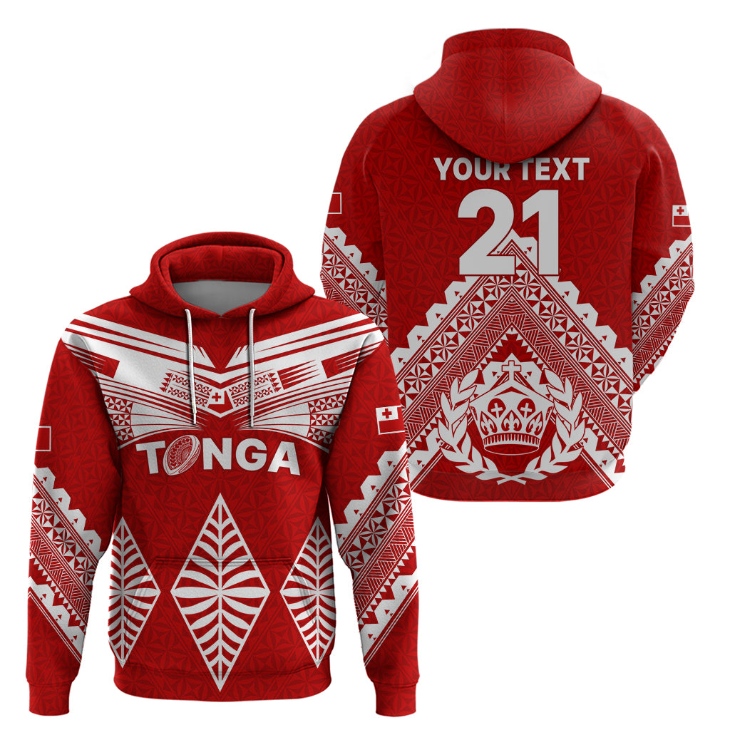 Custom Tonga Rugby Hoodie Proud Tongan Ngatu Kupesi World Cup 2023 No1 LT9 - Polynesian Pride
