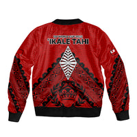 Tonga Rugby Bomber Jacket Proud Tongan Ngatu Kupesi World Cup 2023 No2 LT9 - Polynesian Pride