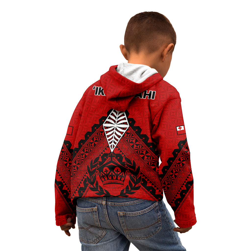 Tonga Rugby Kid Hoodie Proud Tongan Ngatu Kupesi World Cup 2023 No2 LT9 - Polynesian Pride