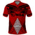 Tonga Rugby Polo Shirt Proud Tongan Ngatu Kupesi World Cup 2023 No2 LT9 Black - Polynesian Pride