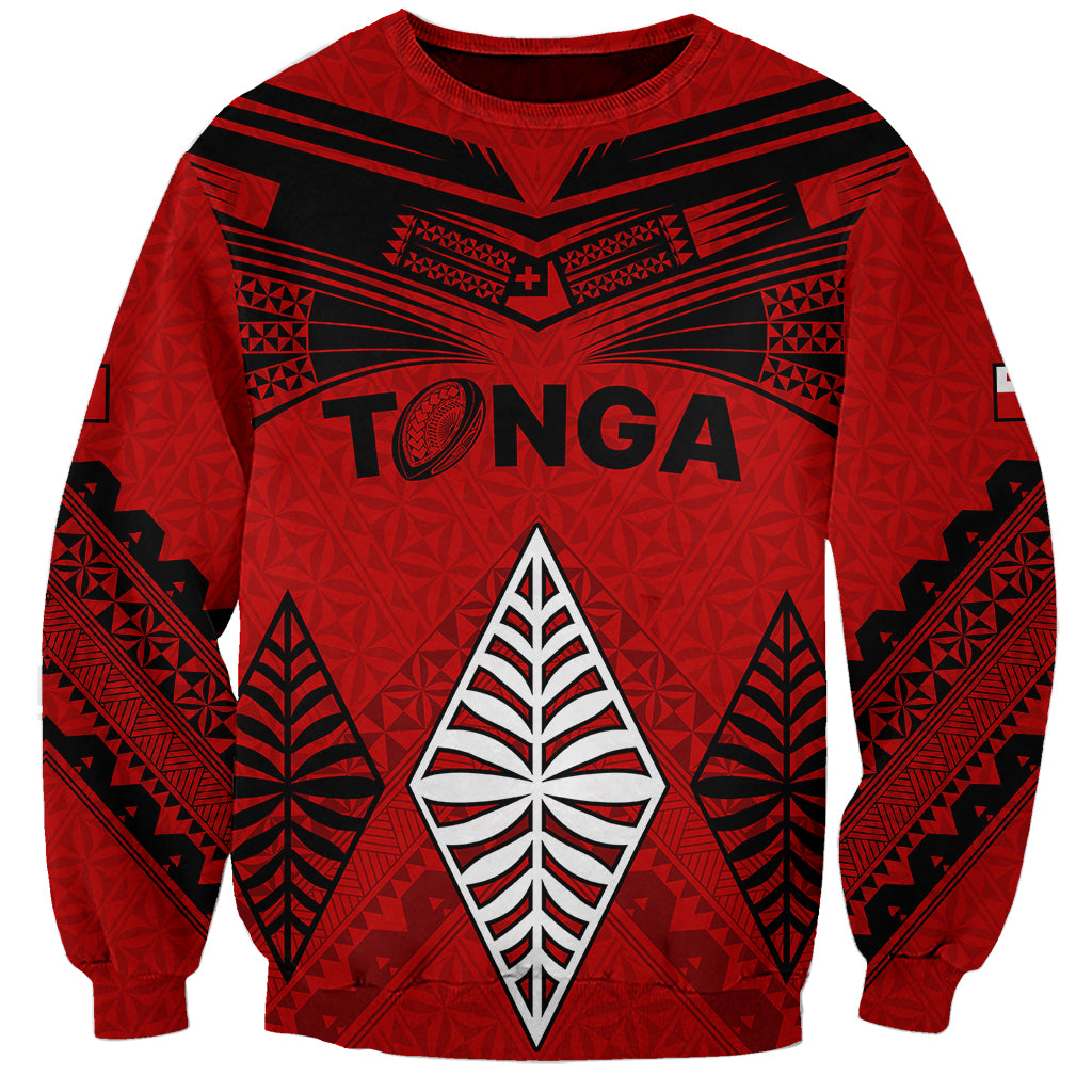 Tonga Rugby Sweatshirt Proud Tongan Ngatu Kupesi World Cup 2023 No2 LT9 Unisex Black - Polynesian Pride