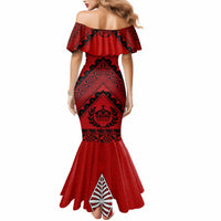 Custom Tonga Rugby Mermaid Dress Proud Tongan Ngatu Kupesi World Cup 2023 No2 LT9 - Polynesian Pride