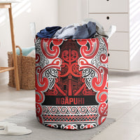 Aotearoa Iwi Ngapuhi Laundry Basket Maori Wharenui House Tribal Pattern
