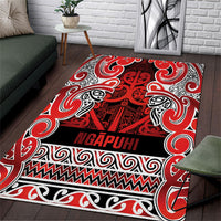Aotearoa Iwi Ngapuhi Area Rug Maori Wharenui House Tribal Pattern