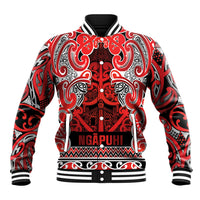 Aotearoa Iwi Ngapuhi Baseball Jacket Maori Wharenui House Tribal Pattern