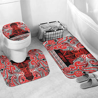 Aotearoa Iwi Ngapuhi Bathroom Set Maori Wharenui House Tribal Pattern